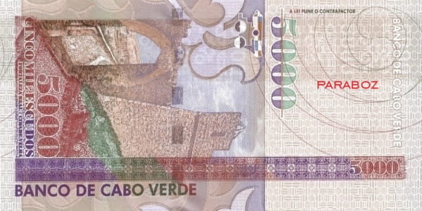 Cape Verde 5.000 CVE arka yüz