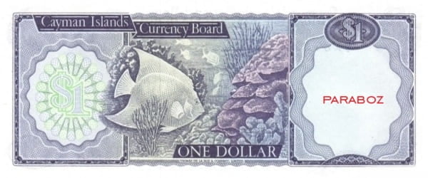 Cayman Adaları 1 KYD arka yüz