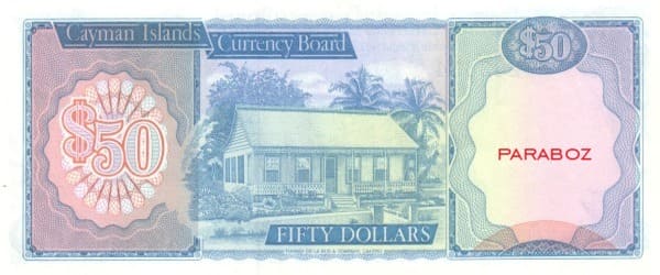 Cayman Adaları 50 KYD arka yüz