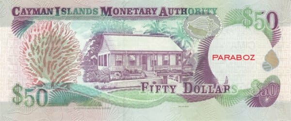 Cayman Adaları 50 KYD arka yüz