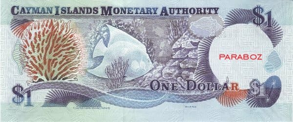 Cayman Adaları 1 KYD arka yüz