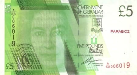 Cebelitarık 5 GIP ön yüz