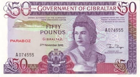 Cebelitarık 50 GIP ön yüz