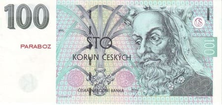 Çek Cumhuriyeti 100 CZK ön yüz