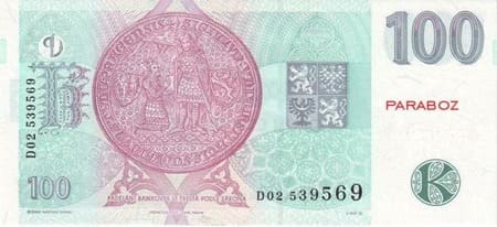 Çek Cumhuriyeti 100 CZK arka yüz