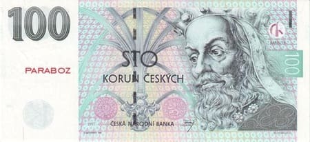 Çek Cumhuriyeti 100 CZK ön yüz