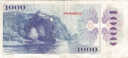 Çek Cumhuriyeti 1.000 CZK arka yüz
