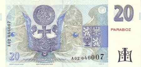 Çek Cumhuriyeti 20 CZK arka yüz