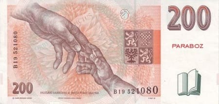 Çek Cumhuriyeti 200 CZK arka yüz