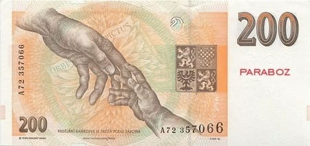 Çek Cumhuriyeti 200 CZK arka yüz