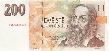 Çek Cumhuriyeti 200 CZK ön yüz