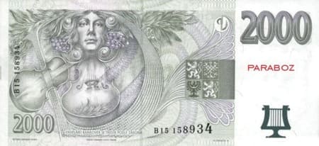 Çek Cumhuriyeti 2.000 CZK arka yüz