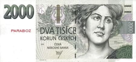 Çek Cumhuriyeti 2.000 CZK ön yüz