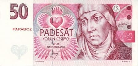 Çek Cumhuriyeti 50 CZK ön yüz