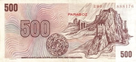 Çek Cumhuriyeti 500 CZK arka yüz