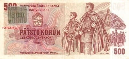 Çek Cumhuriyeti 500 CZK ön yüz