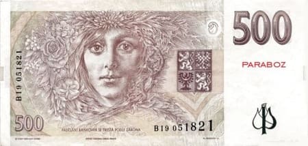 Çek Cumhuriyeti 500 CZK arka yüz