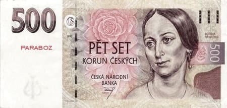 Çek Cumhuriyeti 500 CZK ön yüz