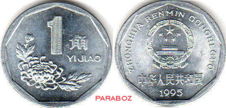 Çin 0,1 CNY ön yüz