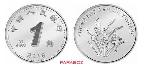 Çin 0,1 CNY ön yüz