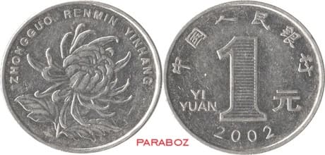 Çin 1 CNY ön yüz