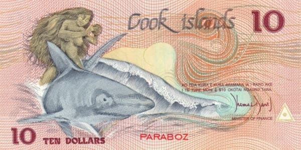 Cook Adaları 10 ön yüz