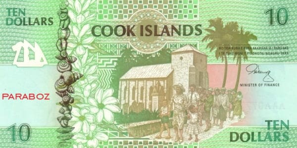 Cook Adaları 10 ön yüz