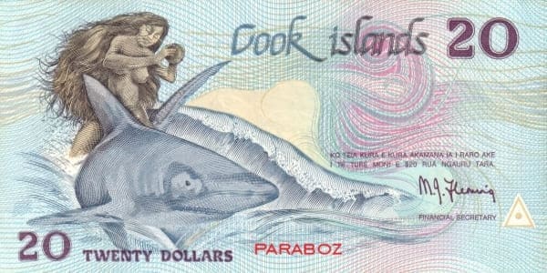 Cook Adaları 20 ön yüz