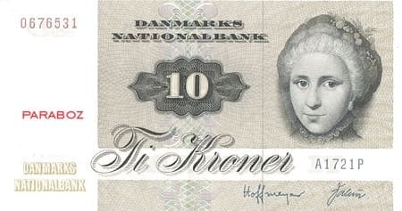 Danimarka 10 DKK ön yüz