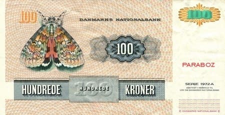Danimarka 100 DKK arka yüz