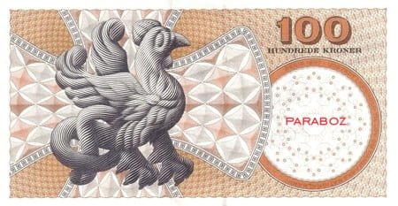 Danimarka 100 DKK arka yüz