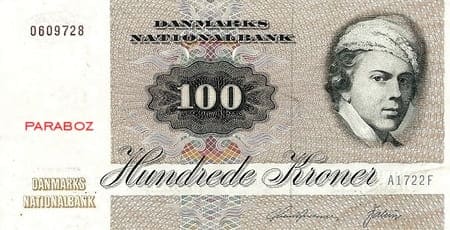Danimarka 100 DKK ön yüz