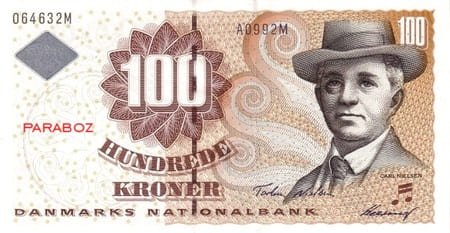 Danimarka 100 DKK ön yüz