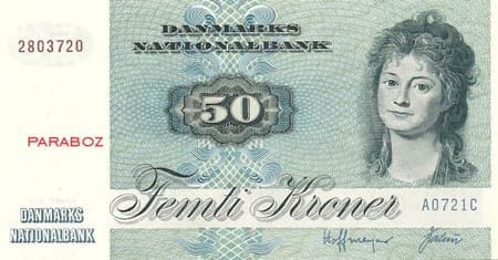 Danimarka 50 DKK ön yüz