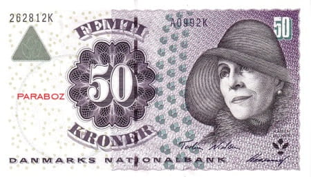 Danimarka 50 DKK ön yüz