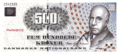 Danimarka 500 DKK ön yüz