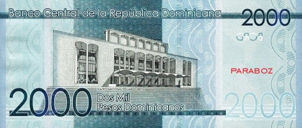Dominik Cumhuriyeti 2.000 DOP arka yüz