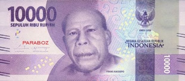 Endonezya 10.000 IDR ön yüz