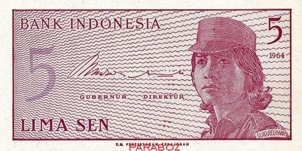 Endonezya 0,05 IDR ön yüz
