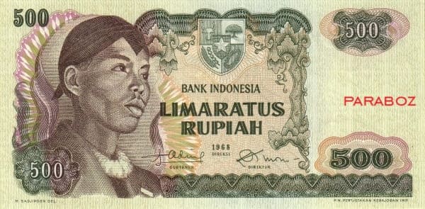 Endonezya 500 IDR ön yüz