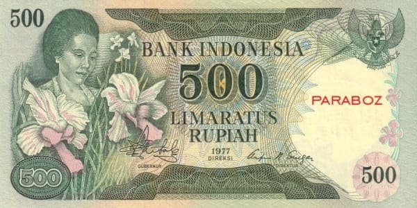 Endonezya 500 IDR ön yüz
