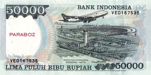 Endonezya 50.000 IDR arka yüz