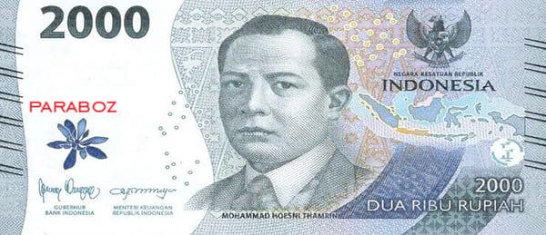 Endonezya 2.000 IDR ön yüz