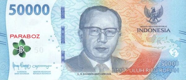 Endonezya 50.000 IDR ön yüz