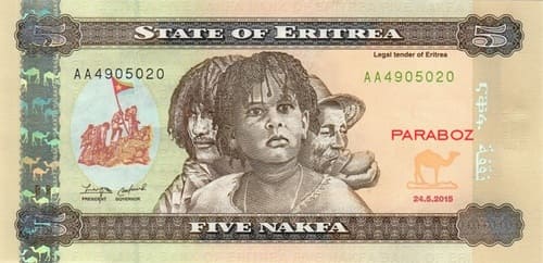 Eritre 5 ERN ön yüz