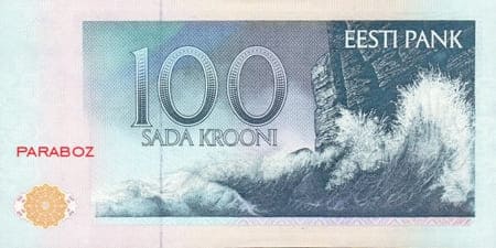 Estonya Krooni 100 EEK arka yüz