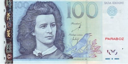 Estonya Krooni 100 EEK ön yüz
