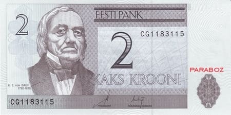 Estonya Krooni 2 EEK ön yüz