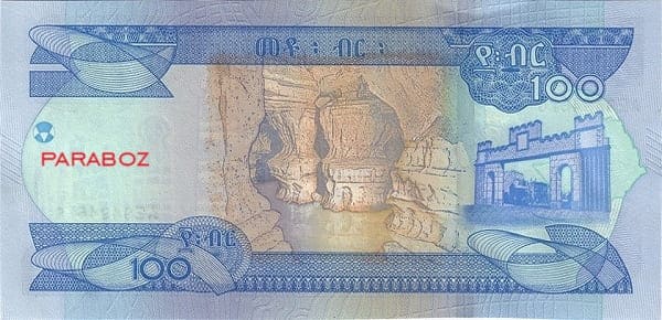 Etiyopya 100 ETB arka yüz