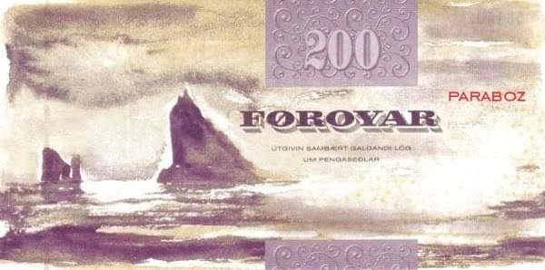 Faroe Adaları 200 FOK arka yüz